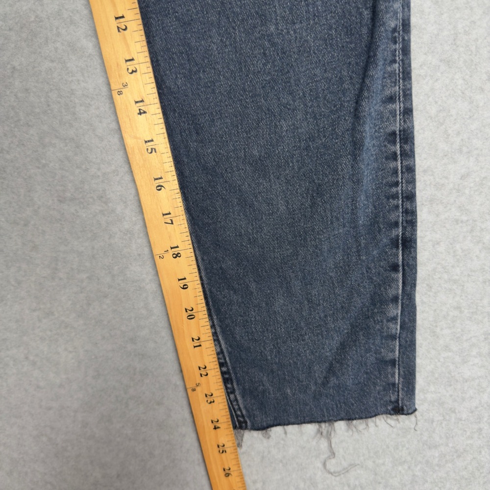 H&M Divided Mom Jeans High Waist Button Fly Raw Hem US 2 - Picture 4 of 9